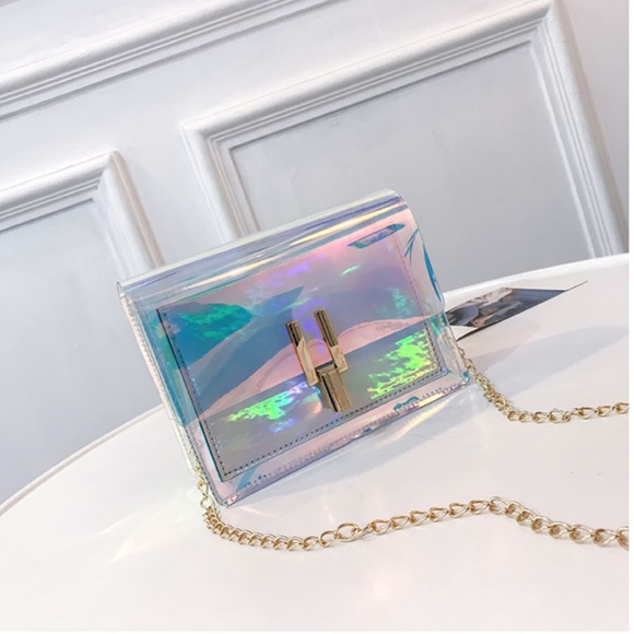 TwinKaratGold Handbags - Clear Hologram Mini Crossbody Shoulder Purse